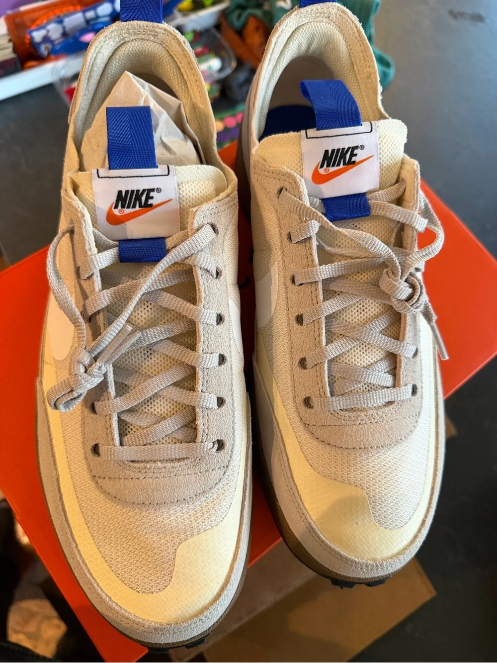 Nike Tom Sachs General Purpose Sneaker in Cream with Tan Midsole